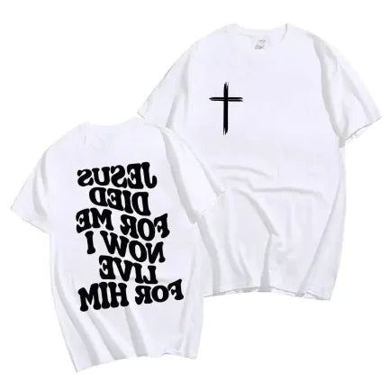 Men's Christian T Shirt Live for Him