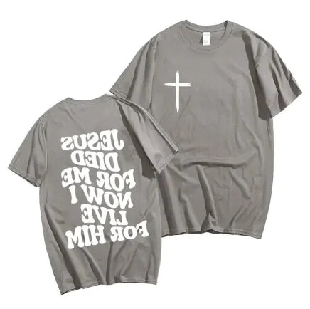 Men's Christian T Shirt Live for Him