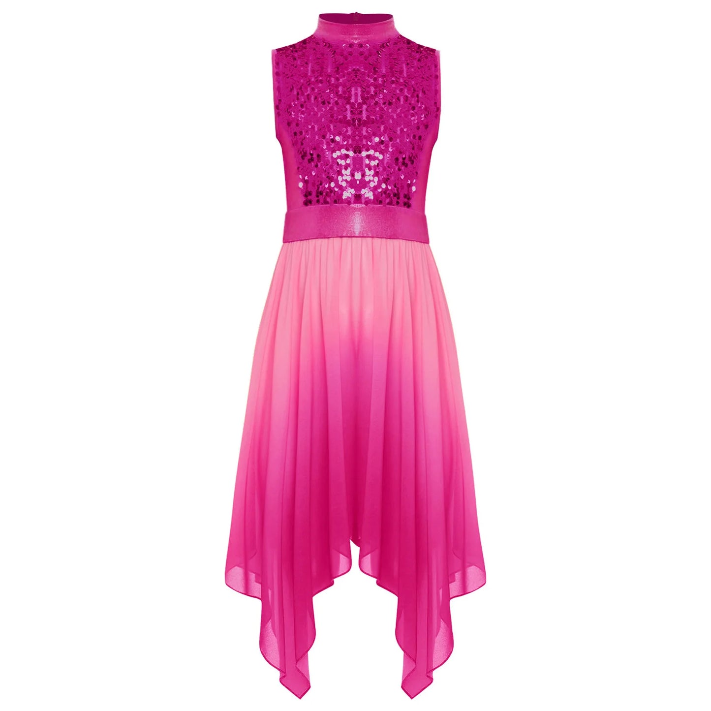 Girls  Celebration of Spirit Church Dress Children Dancewear Stage Performance Wordhip