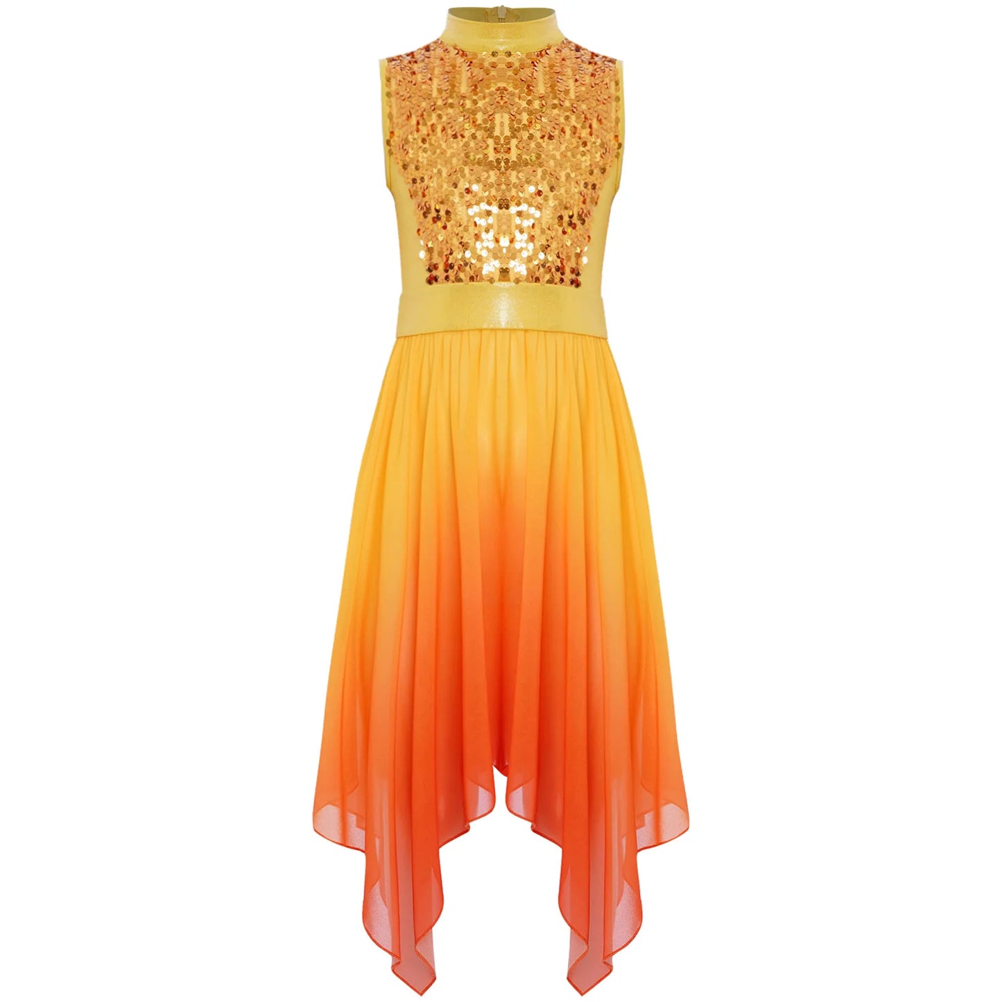 Girls  Celebration of Spirit Church Dress Children Dancewear Stage Performance Wordhip