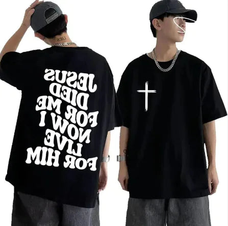 Men's Christian T Shirt Live for Him
