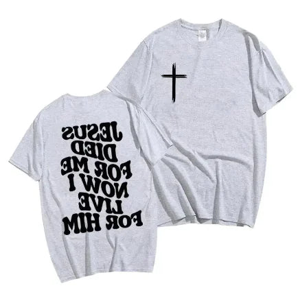Men's Christian T Shirt Live for Him
